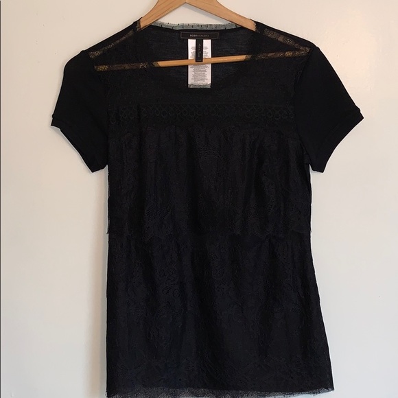 BCBG Max Azria lace t shirt in XXS - Picture 3 of 10